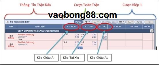 Kèo nhà cái Châu Âu là gì ? cách đánh Kèo Châu Âu FT 1×2