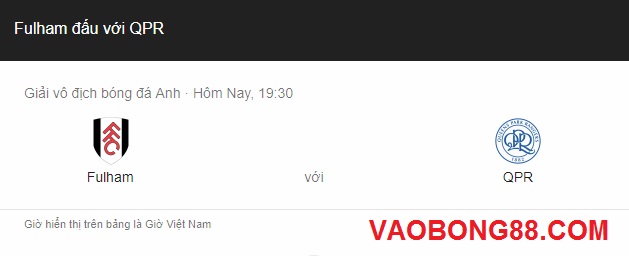 Tỷ lệ cược, dự đoán tỷ số Fullham – QPR 19:30 17/03/2018