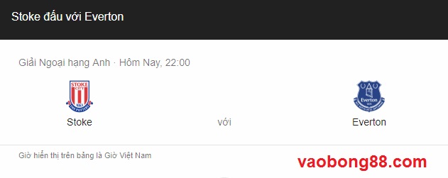 Tỷ lệ cược, dự đoán tỷ số Stoke City vs Everton 19:30 17/03/2018