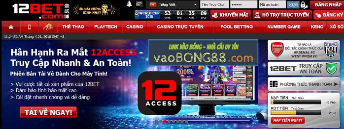 12bet lừa đảo