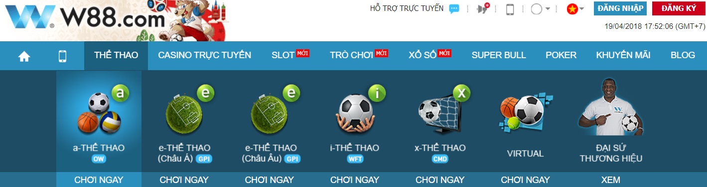 Hướng dẫn cách chơi cá độ bóng đá tại W88
