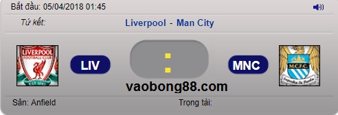 Tỷ lệ cược, soi kèo Liverpool vs Man City 1h45 – 05/04 tứ kết lượt đi C1