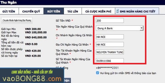 Hướng dẫn rút tiền M88 nhanh chóng, đơn giản