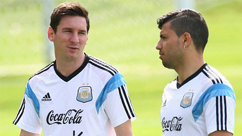 Aguero tuyên bố sẽ không bao giờ chơi chung cùng Messi