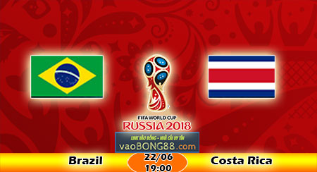Soi kèo Brazil vs Costa Rica (19h ngày 22-06-2018) Soi kèo Brazil vs Costa Rica (19h ngày 22-06-2018)