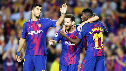 Barca được tiếp thêm sức mạnh với bộ 3 hủy diệt