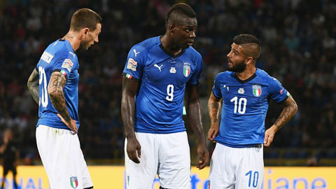Italia bế tắc vì các cầu thủ không biết tấn công