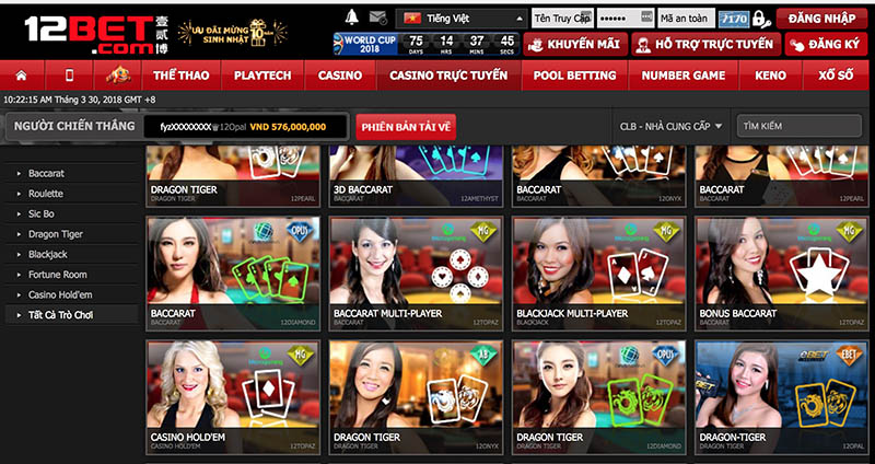 Làm sao để thắng trong Slot Game tại nhà cái 12Bet