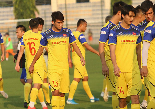 Các cầu thủ Hà Nội FC đã hội quân cùng ĐTQG Việt Nam