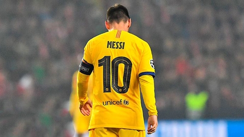 Đôi vai Messi đã không thể gồng gánh Barca
