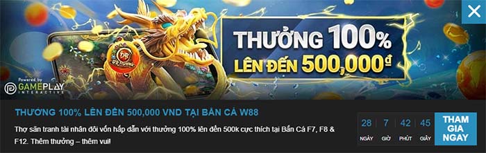 Hướng dẫn cách nhận khuyến mãi nạp đầu tại W88