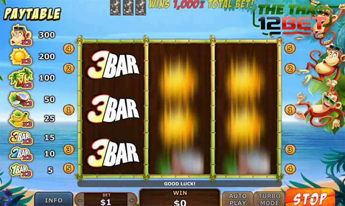 Triple Monkey trò chơi này của 12BET có gì hấp dẫn